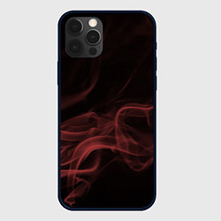 Чехол для iPhone 12 Pro Max Color smoke red, цвет: 3D-черный