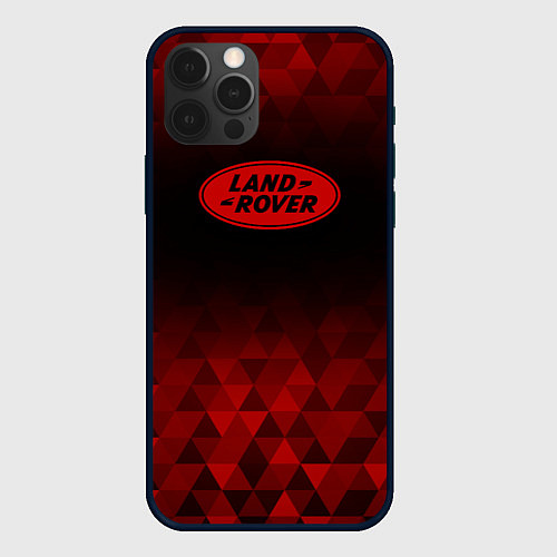 Чехол iPhone 12 Pro Max Land Rover red poly / 3D-Черный – фото 1