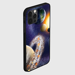 Чехол для iPhone 12 Pro Max Парад планет, цвет: 3D-черный — фото 2