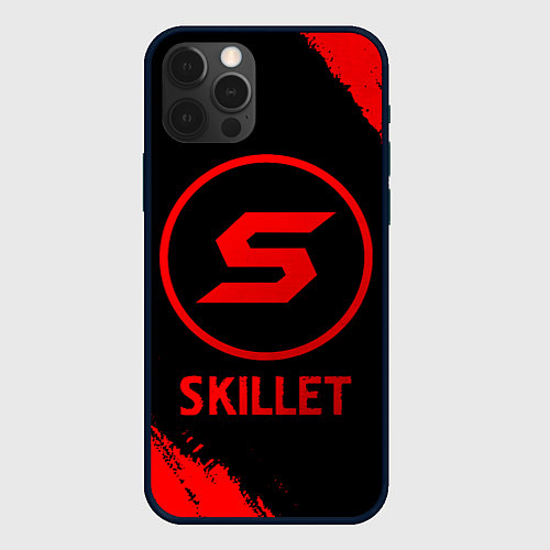 Чехол iPhone 12 Pro Max Skillet - red gradient / 3D-Черный – фото 1