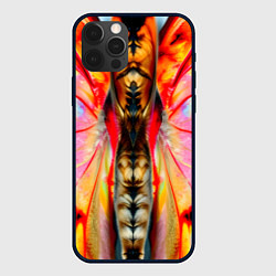 Чехол для iPhone 12 Pro Max Разворот бабочки, цвет: 3D-черный