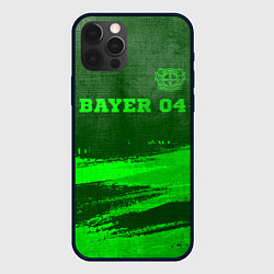 Чехол для iPhone 12 Pro Max Bayer 04 - green gradient посередине, цвет: 3D-черный
