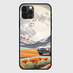 Чехол iPhone 12 Pro Max Луна и автомобиль