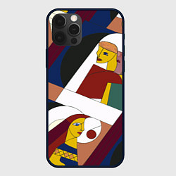 Чехол iPhone 12 Pro Max Стиль пикассо рисунок
