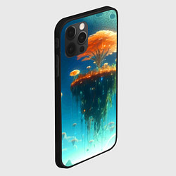 Чехол для iPhone 12 Pro Max Сказочное космическое дерево - нейроарт, цвет: 3D-черный — фото 2