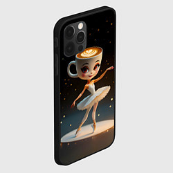Чехол для iPhone 12 Pro Max Балерина Капучино, мем, Ballerina Cappuccina, цвет: 3D-черный — фото 2