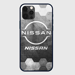 Чехол iPhone 12 Pro Max Nissan - grey gradient