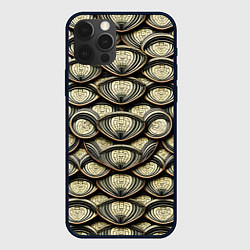 Чехол iPhone 12 Pro Max Объемный египетский паттерн