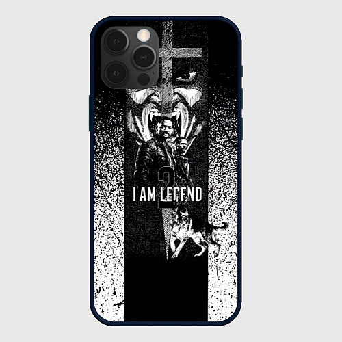 Чехол iPhone 12 Pro Max Я легенда 2 / 3D-Черный – фото 1