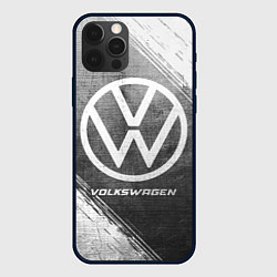 Чехол для iPhone 12 Pro Max Volkswagen - grey gradient, цвет: 3D-черный