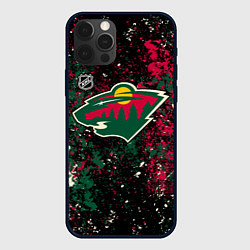 Чехол iPhone 12 Pro Max Minnesota Wild NHL black