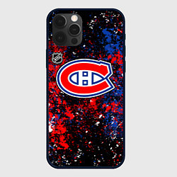 Чехол для iPhone 12 Pro Max Montreal Canadiens NHL black, цвет: 3D-черный