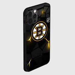 Чехол для iPhone 12 Pro Max Бостон Брюинз - плиты с подсветкой, цвет: 3D-черный — фото 2