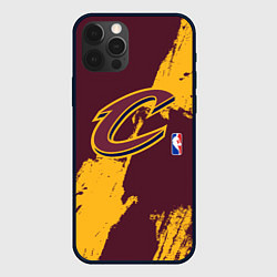 Чехол для iPhone 12 Pro Max Cleveland Cavaliers NBA team, цвет: 3D-черный