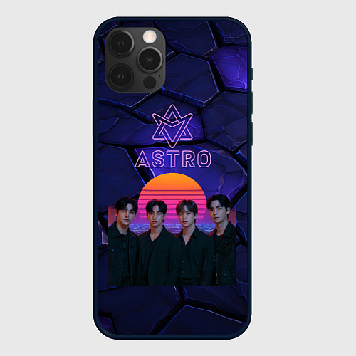 Чехол iPhone 12 Pro Max Astro retro style / 3D-Черный – фото 1