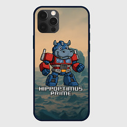Чехол iPhone 12 Pro Max Гиппоптимус Прайм - бегемот трансформер