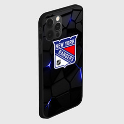 Чехол для iPhone 12 Pro Max Нью Йорк Рейнджерс - НХЛ хоккей, цвет: 3D-черный — фото 2