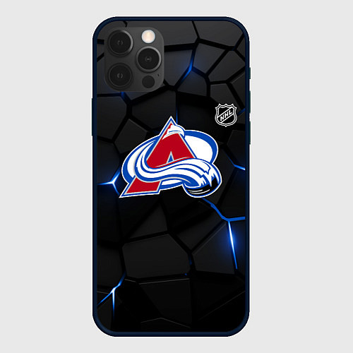 Чехол iPhone 12 Pro Max Колорадо Эвеланш - плиты с подсветкой / 3D-Черный – фото 1