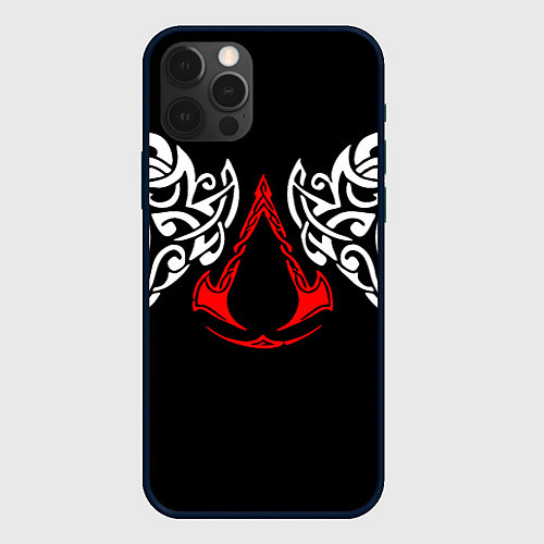 Чехол iPhone 12 Pro Max Силуэт ворона - Aссасинс Крид / 3D-Черный – фото 1