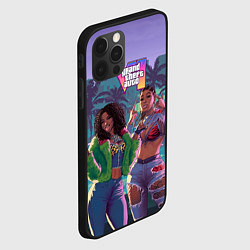 Чехол для iPhone 12 Pro Max Риал даймз из Gta 6, цвет: 3D-черный — фото 2