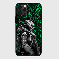 Чехол iPhone 12 Pro Max Японский кибернетический Они