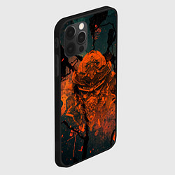 Чехол для iPhone 12 Pro Max Шлем кибернетического самурая, цвет: 3D-черный — фото 2