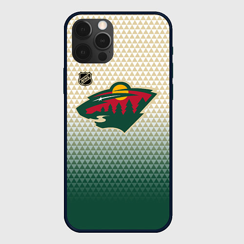 Чехол iPhone 12 Pro Max Миннесота Уайлд - геометрический градиент / 3D-Черный – фото 1