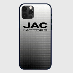 Чехол для iPhone 12 Pro Max Jac motors серый текстурный, цвет: 3D-черный