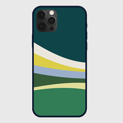 Чехол iPhone 12 Pro Max Спектр июльский луг / 3D-Черный – фото 1