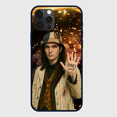 Чехол iPhone 12 Pro Max Bones в панаме / 3D-Черный – фото 1