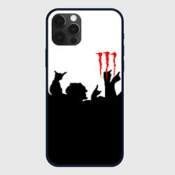 Чехол iPhone 12 Pro Max Monster energy rock black