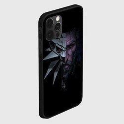 Чехол для iPhone 12 Pro Max Рожденный в Битве - Ведьмак 3, цвет: 3D-черный — фото 2