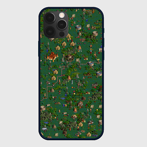 Чехол iPhone 12 Pro Max Земли Причала - Герои 3 / 3D-Черный – фото 1