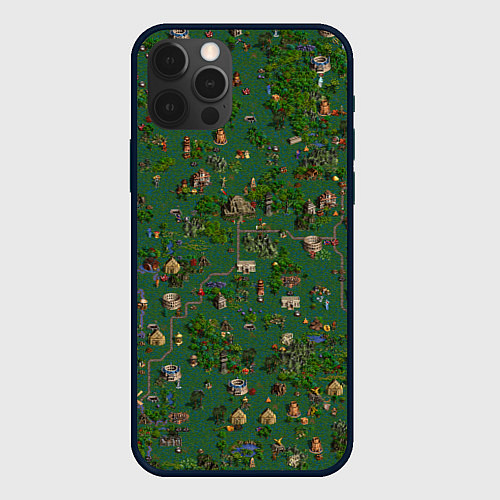 Чехол iPhone 12 Pro Max Земли Крепости - Герои 3 / 3D-Черный – фото 1