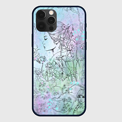 Чехол iPhone 12 Pro Max Скетч японские дорамы