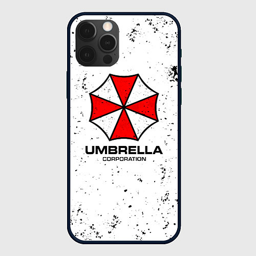 Чехол iPhone 12 Pro Max Umbrella - white dirt / 3D-Черный – фото 1