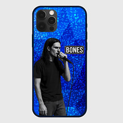 Чехол для iPhone 12 Pro Max Bones стоит с микрофоном, цвет: 3D-черный