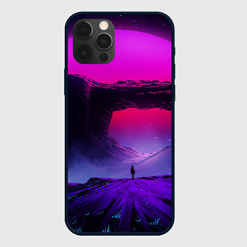 Чехол iPhone 12 Pro Max A Journey on the planet / 3D-Черный – фото 1