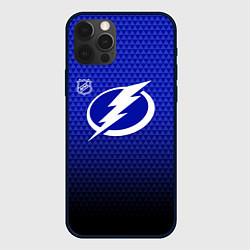 Чехол iPhone 12 Pro Max Тампа Бэй Лайтнинг - синий градиент