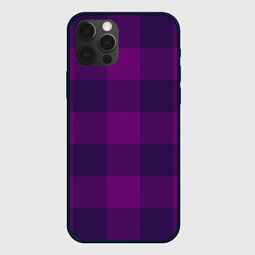 Чехол iPhone 12 Pro Max Баклажан ультрафиолет / 3D-Черный – фото 1