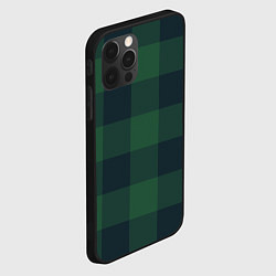 Чехол для iPhone 12 Pro Max Дождевой лес тартан ирландский, цвет: 3D-черный — фото 2