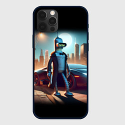 Чехол iPhone 12 Pro Max Бендер с пистолетом - Нью-Йоркская мафия