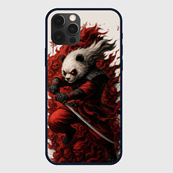 Чехол iPhone 12 Pro Max Демоническая панда самурай - нейроарт