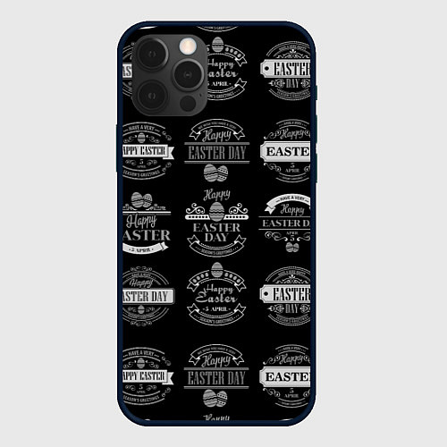 Чехол iPhone 12 Pro Max Easter holidays / 3D-Черный – фото 1