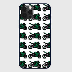 Чехол iPhone 12 Pro Max Motorbike dark green