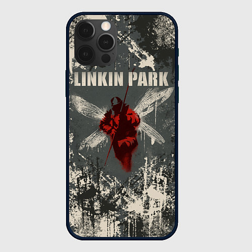 Чехол iPhone 12 Pro Max Linkin Park - Hybrid Theory / 3D-Черный – фото 1