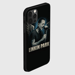 Чехол для iPhone 12 Pro Max Chester Bennington - Angel, цвет: 3D-черный — фото 2