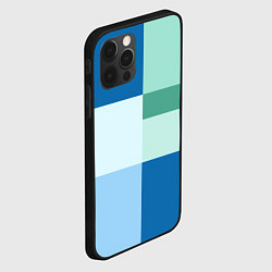 Чехол для iPhone 12 Pro Max Мятное небо колор-блок, цвет: 3D-черный — фото 2