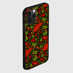 Чехол для iPhone 12 Pro Max Традиционная узорная роспись, цвет: 3D-черный — фото 2