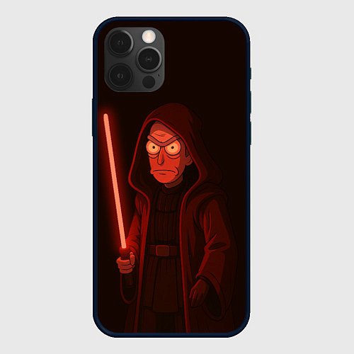 Чехол iPhone 12 Pro Max Рик - владыка ситх / 3D-Черный – фото 1